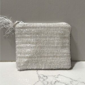 Princess Diana Althorp 100% Silk Hand Embroidered Beaded Coin Pouch